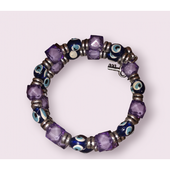 Nazar Boncuklu Taşlı Bileklik