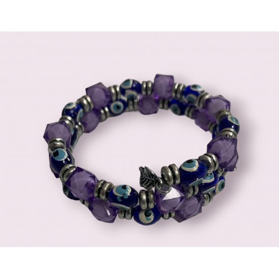 Nazar Boncuklu Taşlı Bileklik